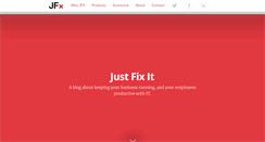 Desktop Screenshot of blog.justfixit.com